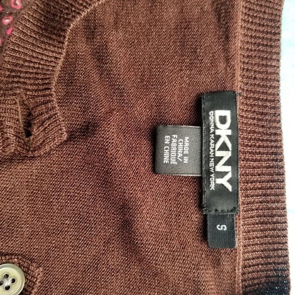 DKNY / S / Brown Cardigan - Picture 3 of 4